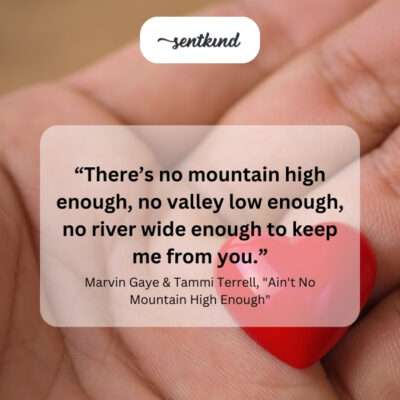 Nothing can keep me from you.