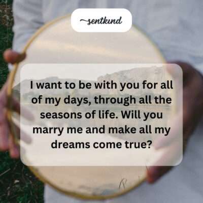 Through all seasons, forever with me? My dream?