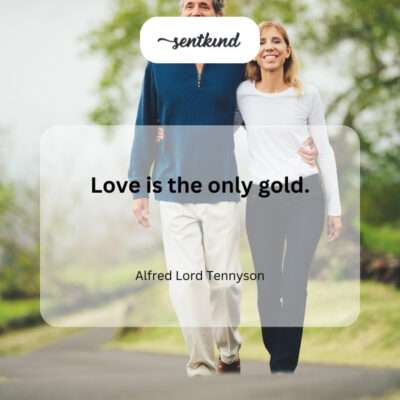 Love as the true and only treasure.