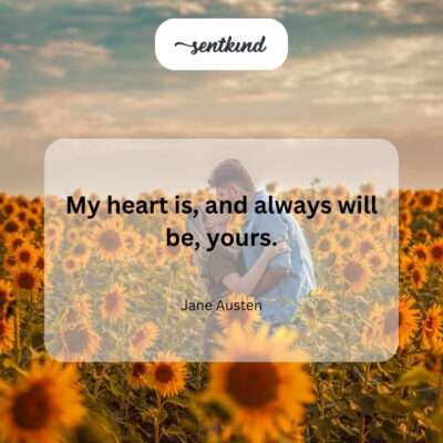 My heart belongs to you, eternally.