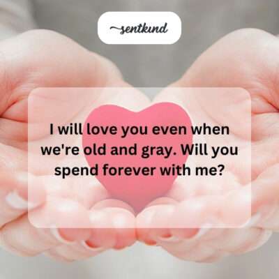 Growing old together? Forever?