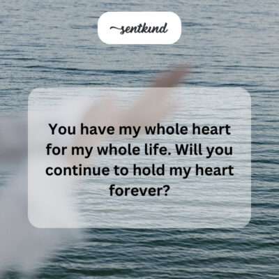 My heart is yours, always?