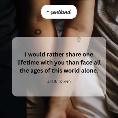 Preferring a shared life over solitary eternity.