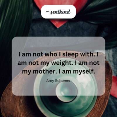 Defining oneself beyond external labels.