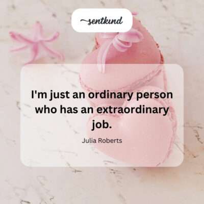 Ordinariness with an exceptional profession.