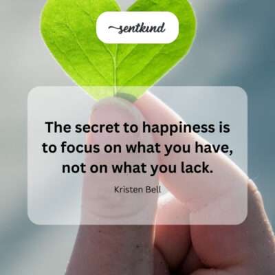 Finding happiness in abundance, not lack.
