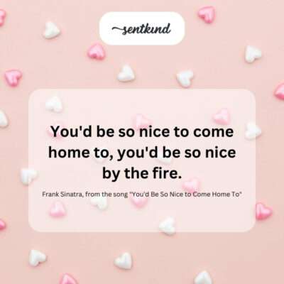 The comfort and warmth of a loved one's presence.