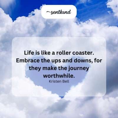Life's journey with its highs and lows.