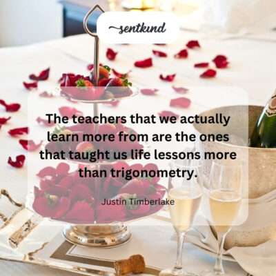 Life lessons from teachers are more impactful than academic subjects.