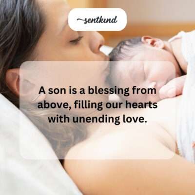 Son, a heavenly blessing of endless love.