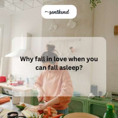 Joking preference for sleep over romance.