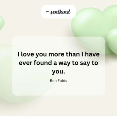 A declaration of love that surpasses even a love for coffee.