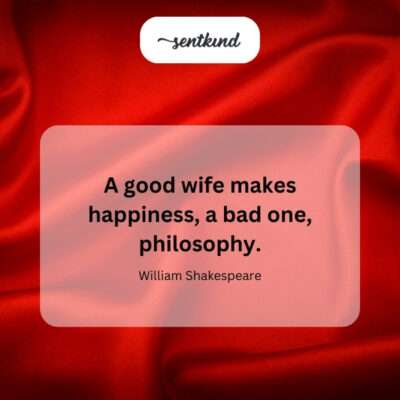 Marx's quote humorously highlights the wife's pivotal role.