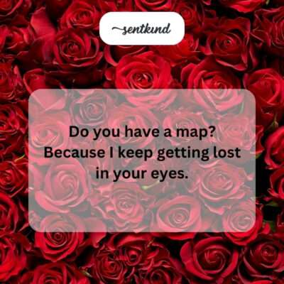 Getting lost in someone's gaze.