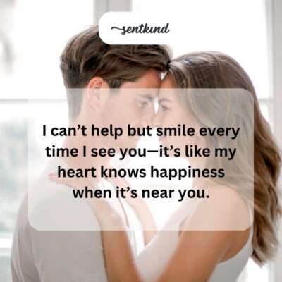 Heart's automatic happiness near them.