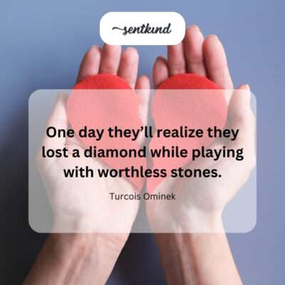 Future realization of someone's true value.