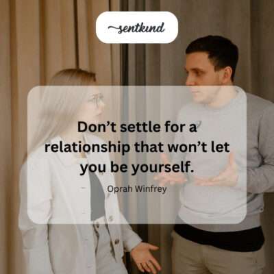 Prioritizing authenticity in relationships.
