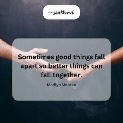 Growth through endings, new beginnings.