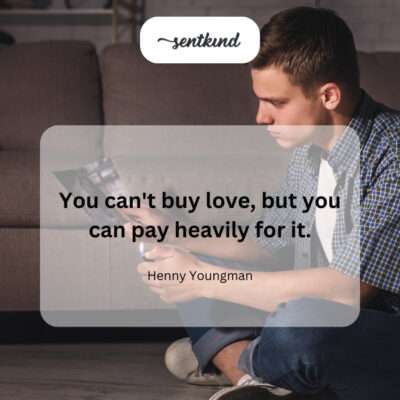 The costly nature of love, beyond monetary value.