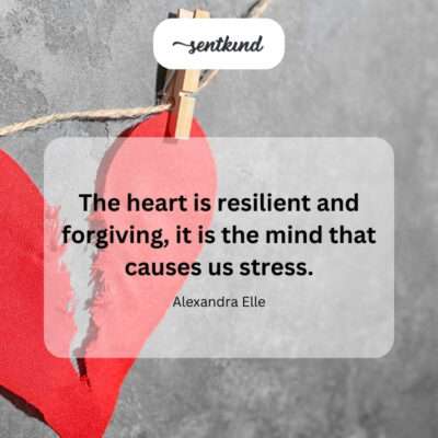 The heart's resilience versus the mind's stress.