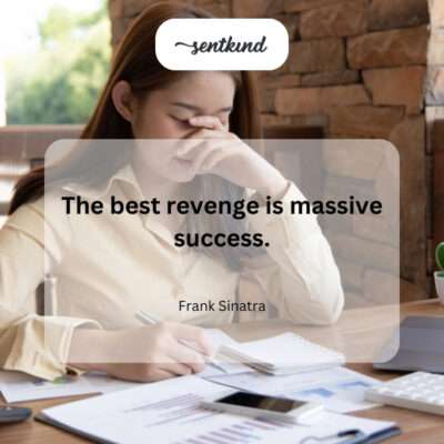 Success as the ultimate response to adversity.