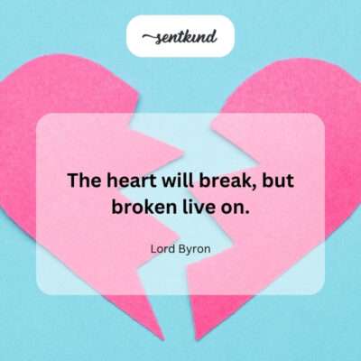 Resilience of a broken heart.