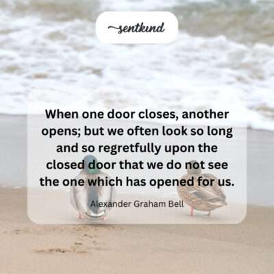 Seeing new opportunities after closure.
