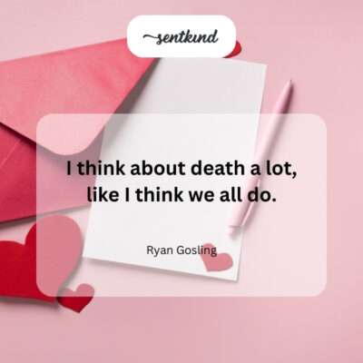 Frequent thoughts about mortality.