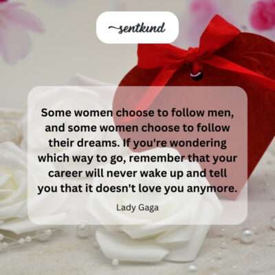  Choosing dreams over relationships.