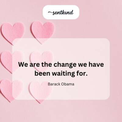 Individual agency in creating change.