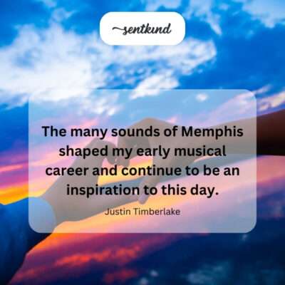 Memphis sounds as early musical influence and ongoing inspiration.