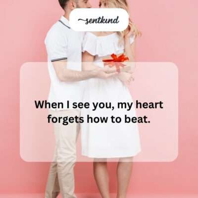 Overwhelming effect of seeing someone special.