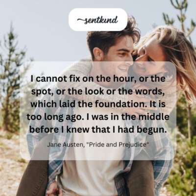 Love's subtle and gradual beginning.