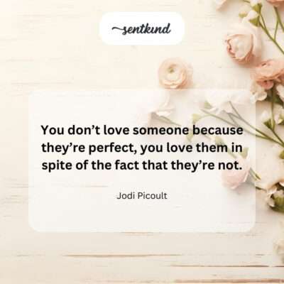 Love embracing imperfections.