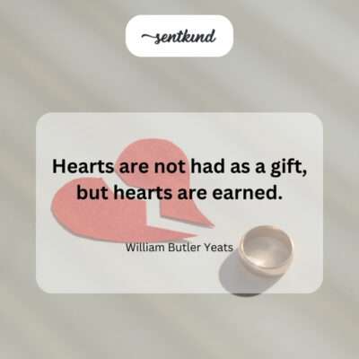 The necessity of earning trust and affection in relationships.