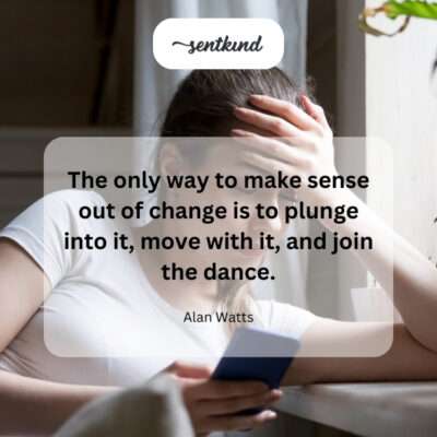 Embracing and flowing with life's changes.