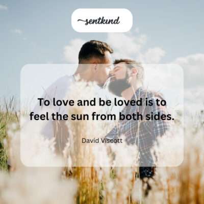 The warmth of giving and receiving love.