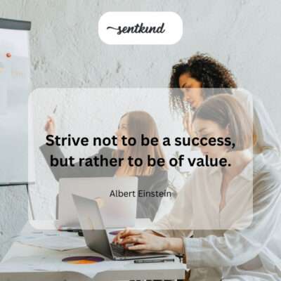 Focusing on contribution over traditional success.