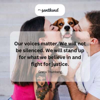 The power and importance of speaking out for justice.