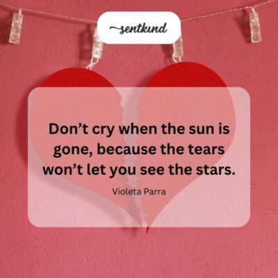 Not letting sadness obscure new opportunities.