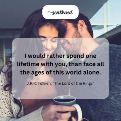 Choosing a single lifetime with a loved one over eternity alone.