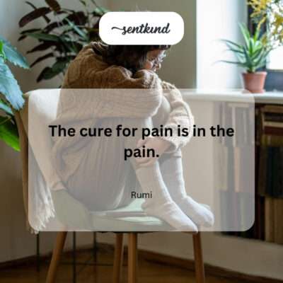 Healing by confronting and moving through pain.