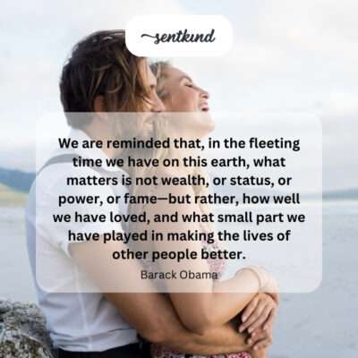 Love and service as life's true measure.