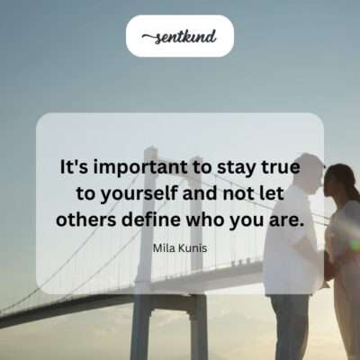  The significance of self-authenticity and resisting external definitions.
