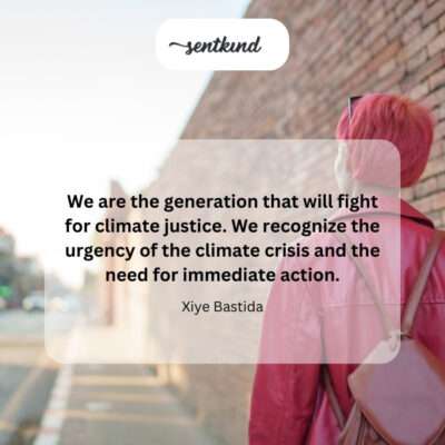 Generation fighting for climate justice.