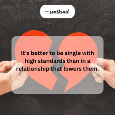 Prioritizing self-worth over compromising relationships.