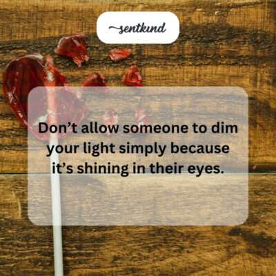 Protecting personal radiance from others' envy.