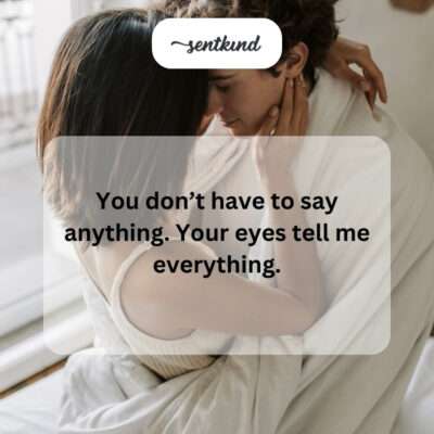 Understanding unspoken emotions through eye contact.