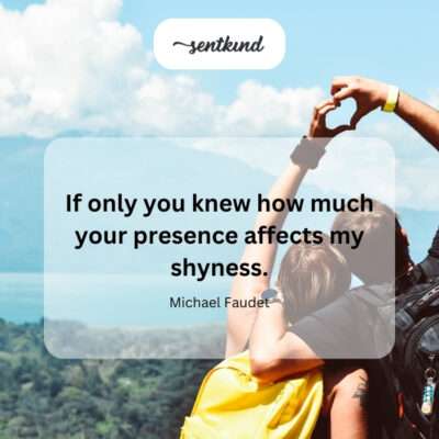The impact of presence on shyness.