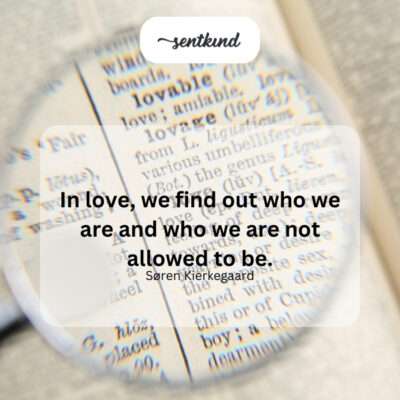Love revealing both self and limitations.